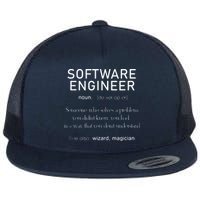 Software Engineer Definition Shirts Coder Definition Flatbill Hat