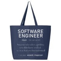 Software Engineer Definition Shirts Coder Definition 25L Jumbo Tote