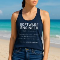 Software Engineer Definition Shirts Coder Definition Womens Tank Top