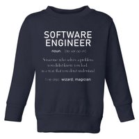 Software Engineer Definition Shirts Coder Definition Toddler Sweatshirt
