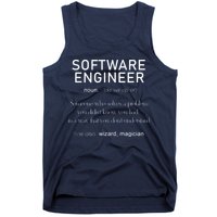 Software Engineer Definition Shirts Coder Definition Tank Top