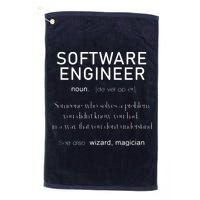 Software Engineer Definition Shirts Coder Definition Golf Towel