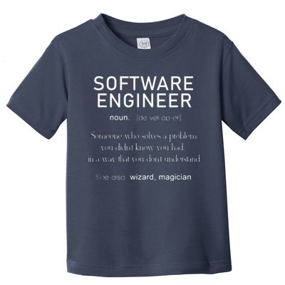 Software Engineer Definition Shirts Coder Definition Toddler T-Shirt