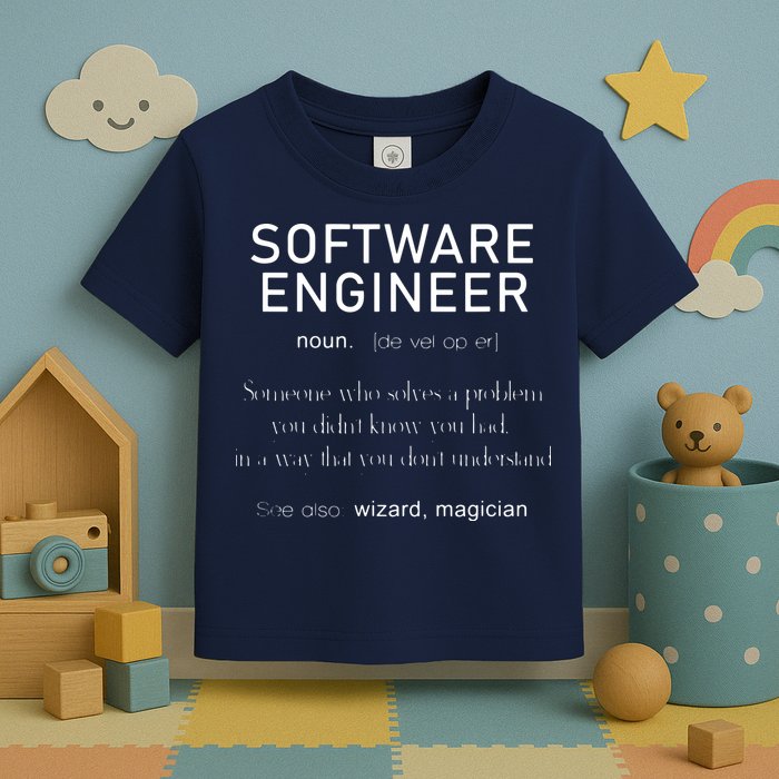 Software Engineer Definition Shirts Coder Definition Toddler T-Shirt