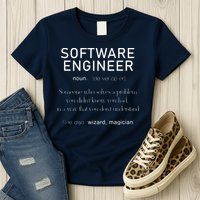 Software Engineer Definition Shirts Coder Definition Womens T-Shirt