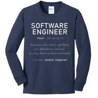 Software Engineer Definition Shirts Coder Definition Kids Long Sleeve Shirt