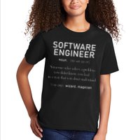 Software Engineer Definition Shirts Coder Definition Kids T-Shirt