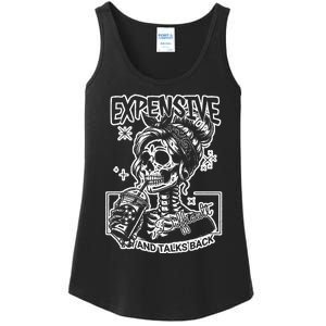 Skeleton Expensive Difficult And Talks Back Ladies Essential Tank