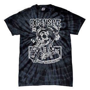 Skeleton Expensive Difficult And Talks Back Tie-Dye T-Shirt