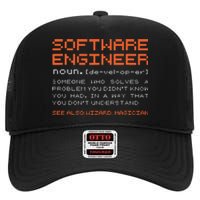 Software Engineer Developer Definition Programming High Crown Mesh Back Trucker Hat