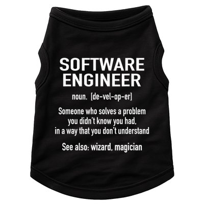 Software Engineer Developer Definition For Coder Programmer Doggie Tank