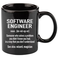 Software Engineer Developer Definition For Coder Programmer 11oz C Handle Ceramic Mug