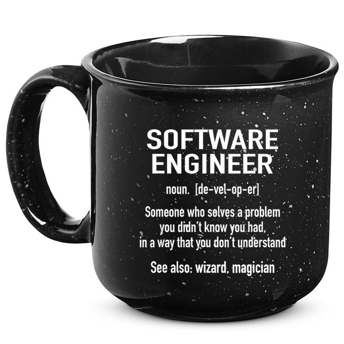 Software Engineer Developer Definition For Coder Programmer 15oz Campfire Ceramic Mug
