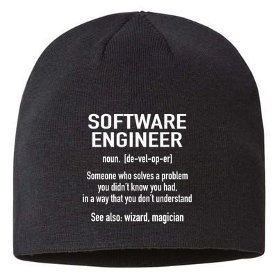 Software Engineer Developer Definition For Coder Programmer Sustainable Beanie