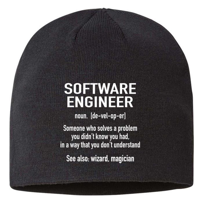 Software Engineer Developer Definition For Coder Programmer Sustainable Beanie