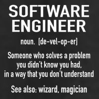 Software Engineer Developer Definition For Coder Programmer 25L Jumbo Tote