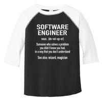Software Engineer Developer Definition For Coder Programmer Toddler Fine Jersey T-Shirt