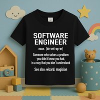 Software Engineer Developer Definition For Coder Programmer Toddler T-Shirt
