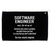 Software Engineer Developer Definition For Coder Programmer Grommeted Golf Towel