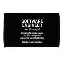 Software Engineer Developer Definition For Coder Programmer Microfiber Hand Towel