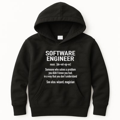 Software Engineer Developer Definition For Coder Programmer Kids Hoodie