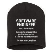 Software Engineer Developer Definition For Coder Programmer Short Acrylic Beanie