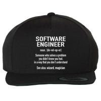 Software Engineer Developer Definition For Coder Programmer Wool Snapback Cap