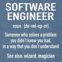Software Engineer Developer Definition For Coder Programmer Garment-Dyed Sweatshirt