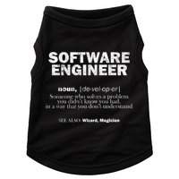 Software Engineer Definition Coder Cute Gift Doggie Tank