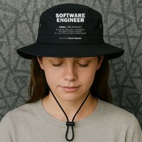 Software Engineer Definition Coder Cute Gift Legacy Cool Fit Booney Bucket Hat