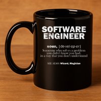 Software Engineer Definition Coder Cute Gift 11oz C Handle Ceramic Mug