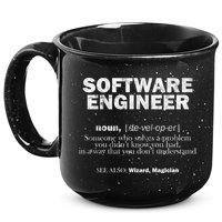 Software Engineer Definition Coder Cute Gift 15oz Campfire Ceramic Mug