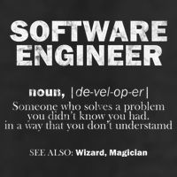 Software Engineer Definition Coder Cute Gift 25L Jumbo Tote