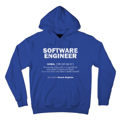 Software Engineer Definition Coder Cute Gift Hoodie