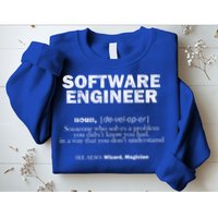 Software Engineer Definition Coder Cute Gift Sweatshirt