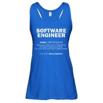 Software Engineer Definition Coder Cute Gift Ladies Essential Flowy Tank