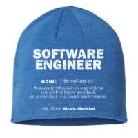Software Engineer Definition Coder Cute Gift Sustainable Beanie