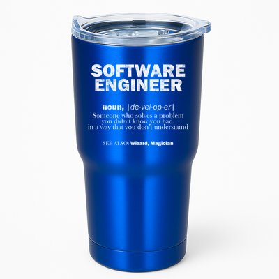 Software Engineer Definition Coder Cute Gift Tumbler