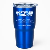 Software Engineer Definition Coder Cute Gift Tumbler