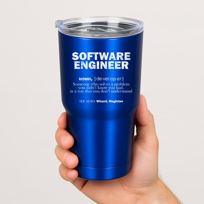 Software Engineer Definition Coder Cute Gift Tumbler