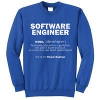 Software Engineer Definition Coder Cute Gift Tall Sweatshirt