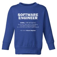 Software Engineer Definition Coder Cute Gift Toddler Sweatshirt