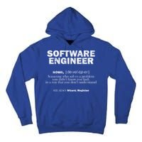 Software Engineer Definition Coder Cute Gift Tall Hoodie