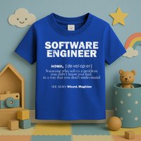 Software Engineer Definition Coder Cute Gift Toddler T-Shirt