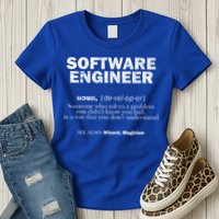 Software Engineer Definition Coder Cute Gift Women's T-Shirt