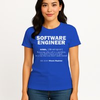 Software Engineer Definition Coder Cute Gift Women's T-Shirt