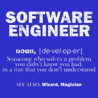 Software Engineer Definition Coder Cute Gift Women's T-Shirt