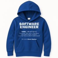 Software Engineer Definition Coder Cute Gift Kids Hoodie