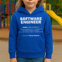 Software Engineer Definition Coder Cute Gift Kids Hoodie