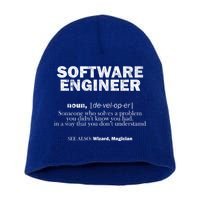 Software Engineer Definition Coder Cute Gift Short Acrylic Beanie